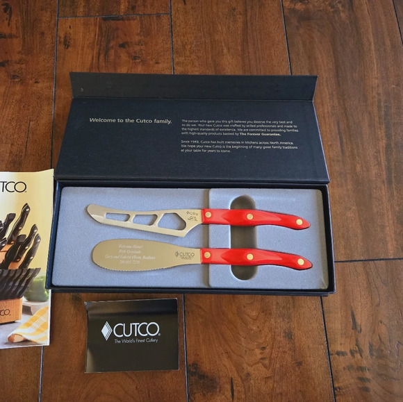 Cutco Gift Set Classic Cheese Knife #1764 KT Spatula Spreader # 1768 KT Knife - Picture 3 of 10